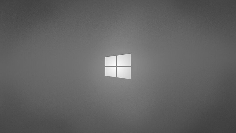 Windows Logo on Gray Background — Neutral, Minimalist