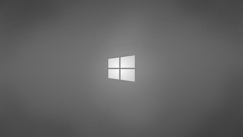 Windows Logo on Gray Background — Neutral