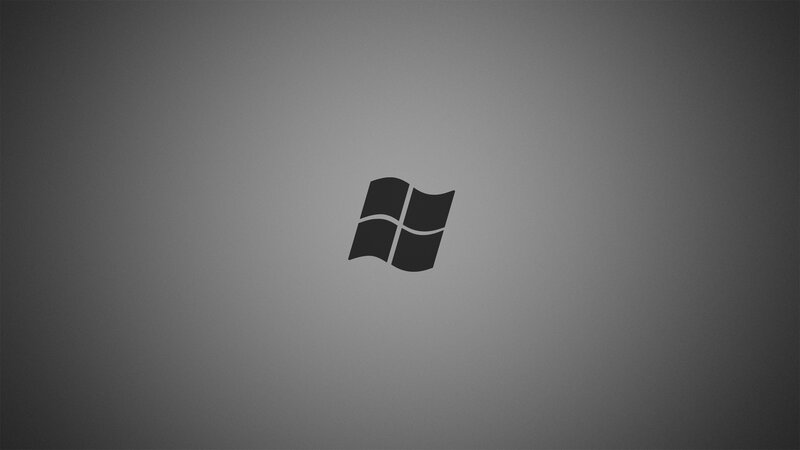 Windows Logo on Gray — Neutral