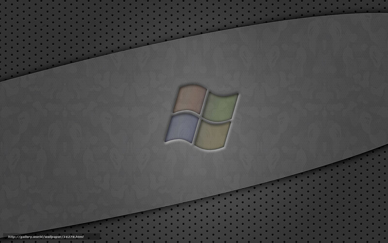 Windows logo on gray panel