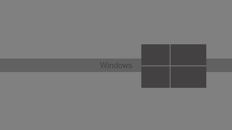 Windows Logo on Gray