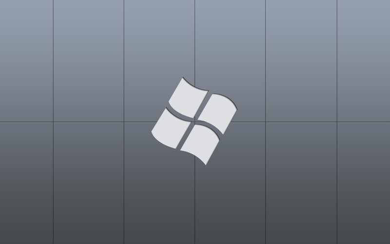 Windows logo on gray tiles