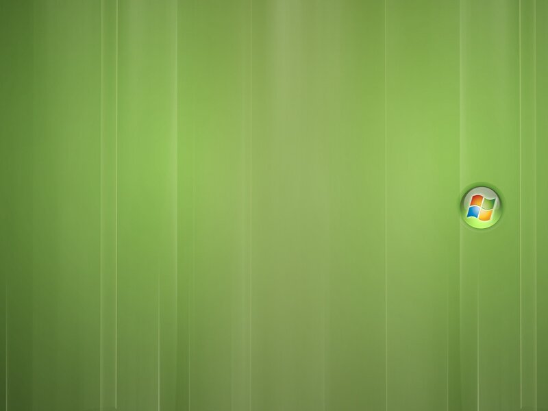 Windows Logo on Green Background — Calm, Digital Art