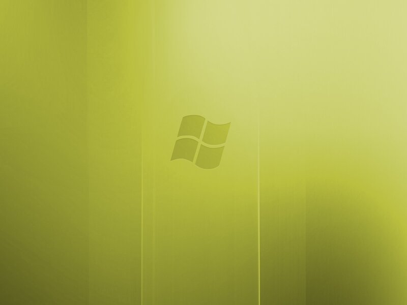 Windows Logo on Green Background — Calm, Minimalist