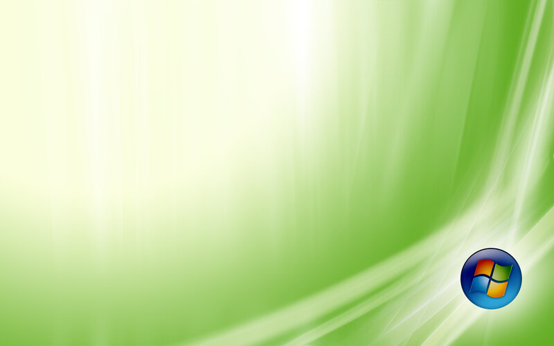 Windows Logo on Green Background — Calm