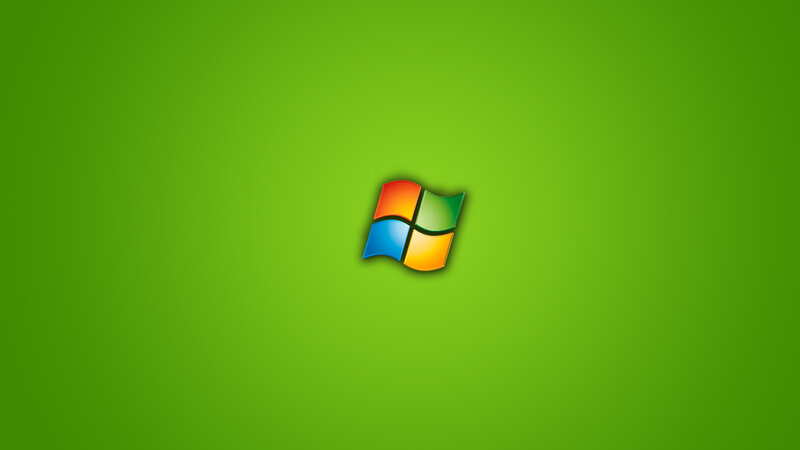 Windows Logo on Green — Neutral