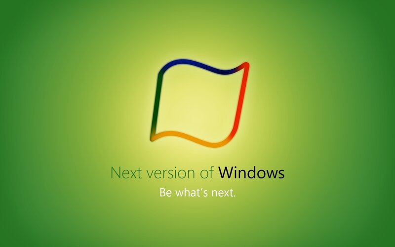 Windows Logo on Green — Text