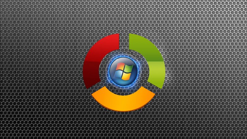 Windows Logo on Metal — Gray