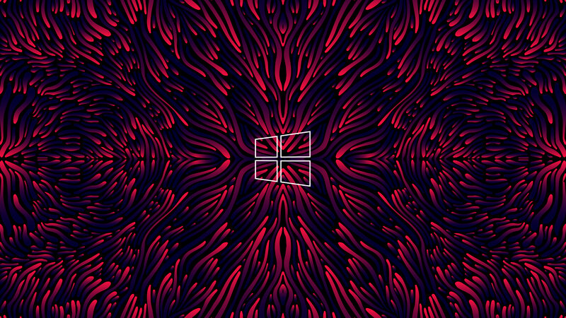 Windows Logo on Patterned Background
