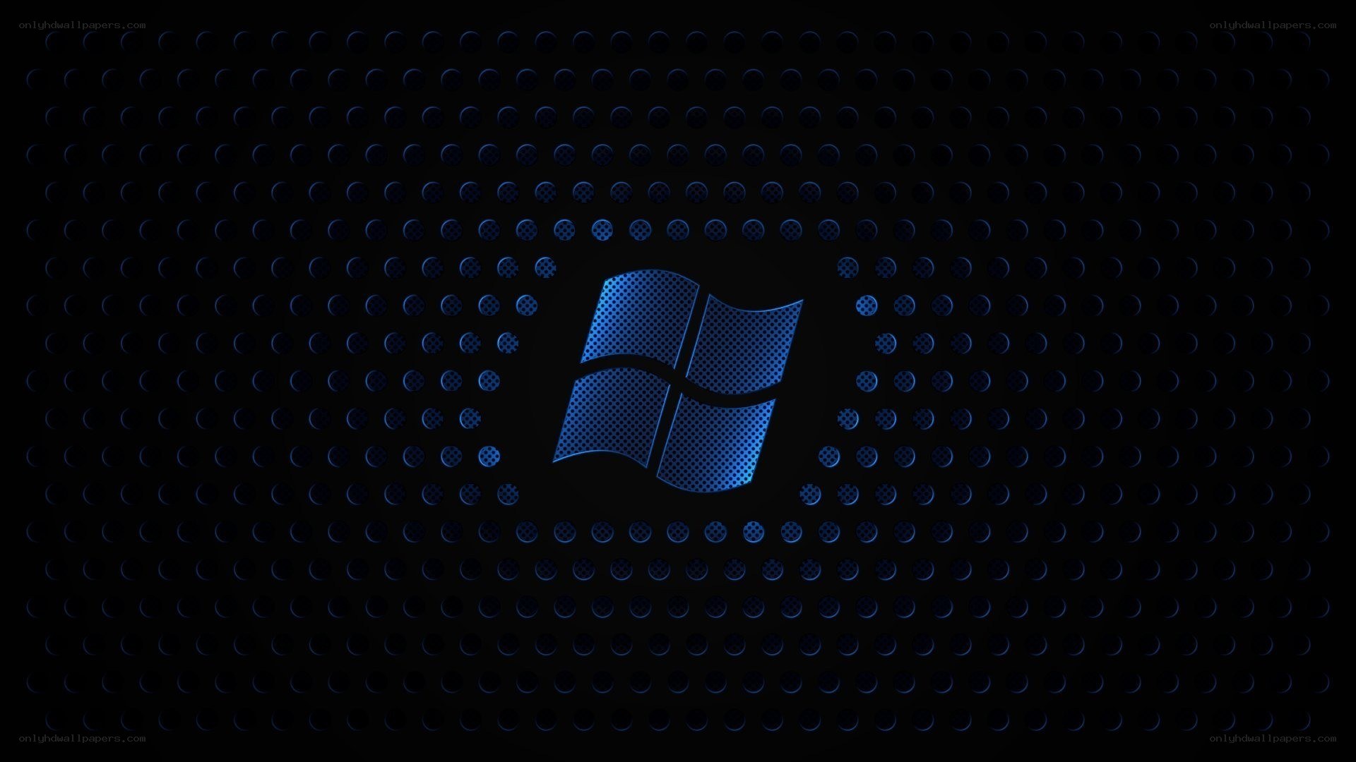 Windows logo on perforated background