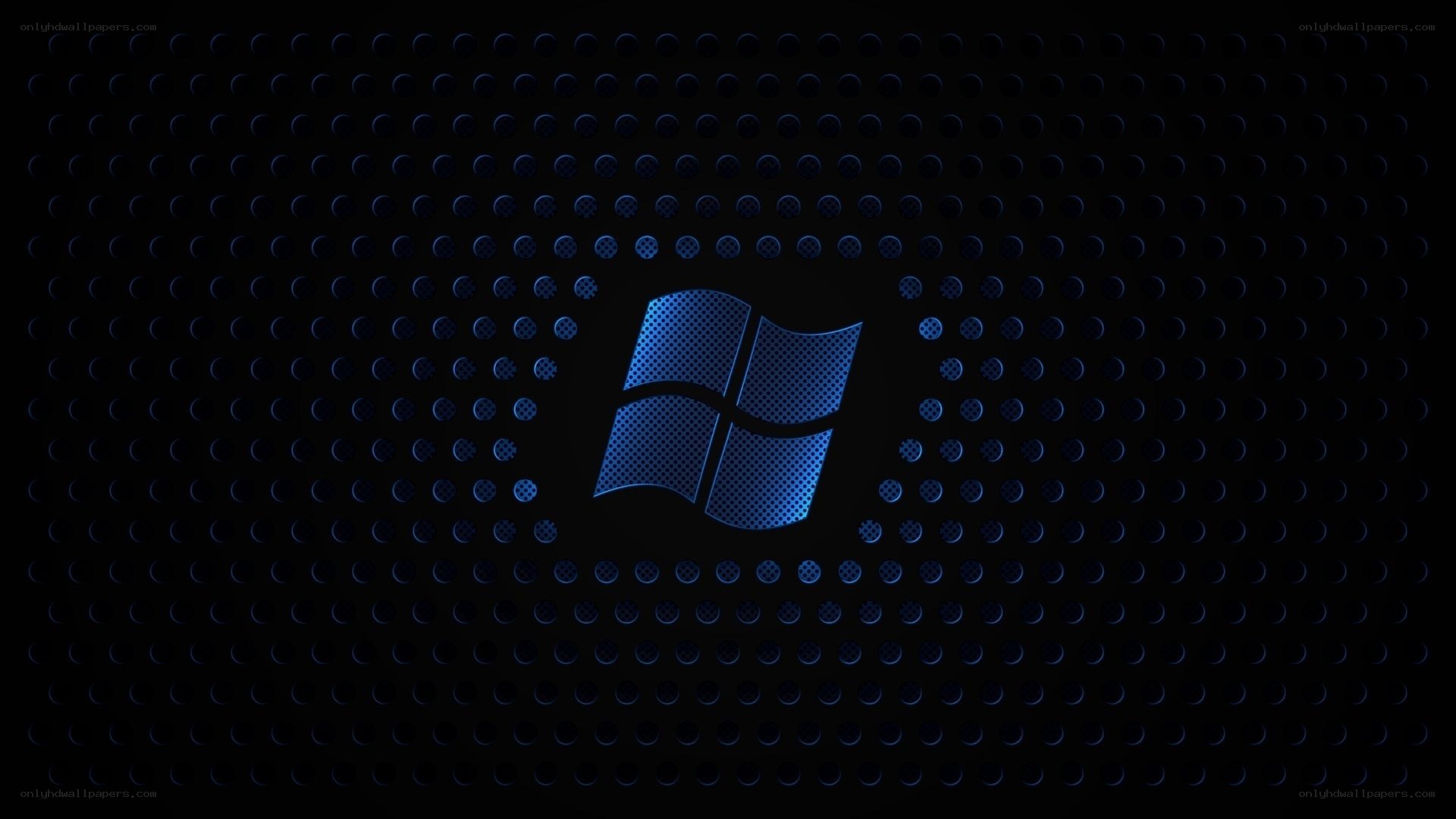 Windows logo on perforated background