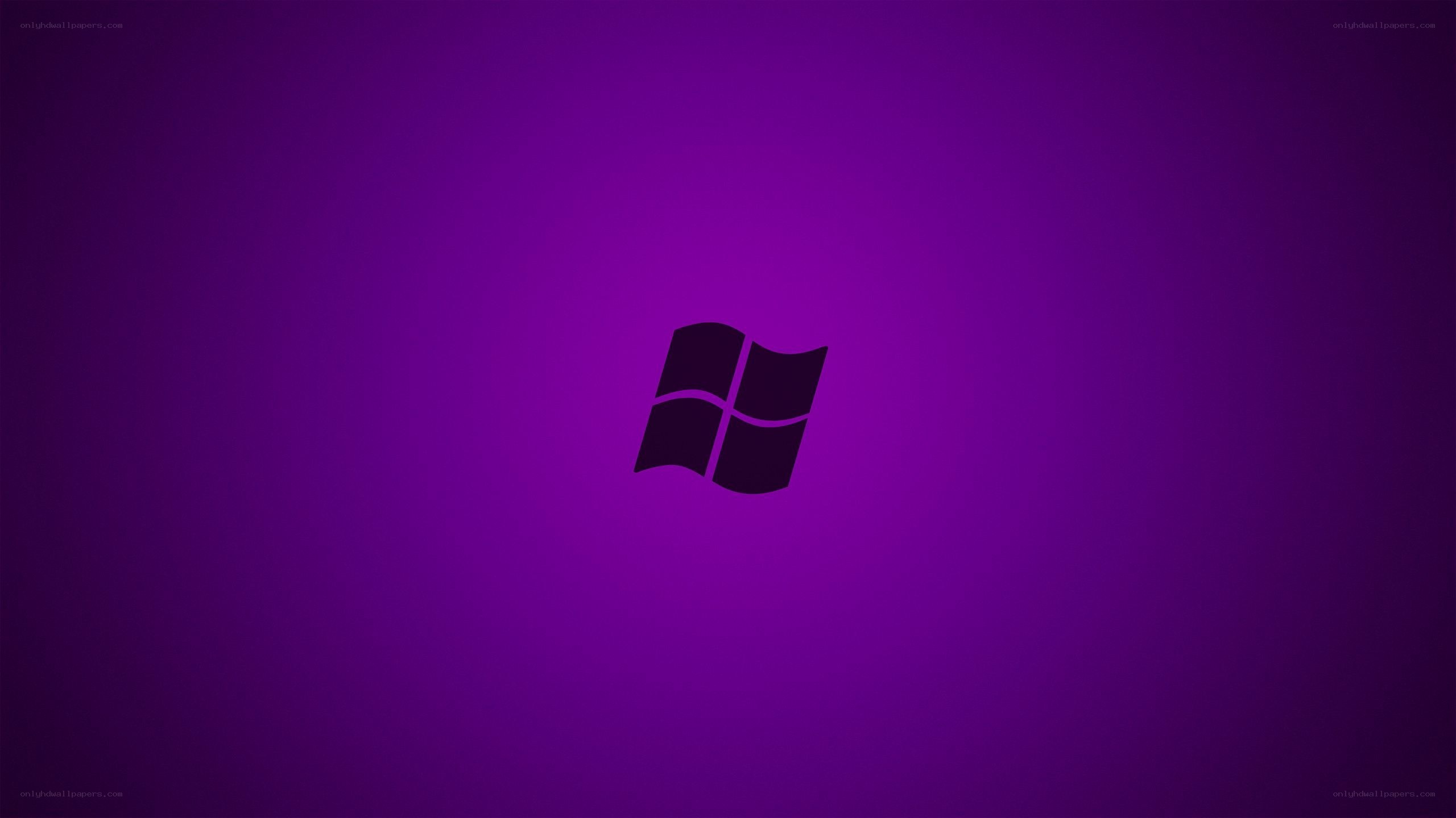 Windows logo on purple background