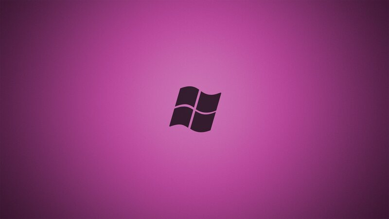 Windows Logo on Purple