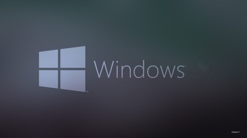 Windows Logo on Screen — Gray