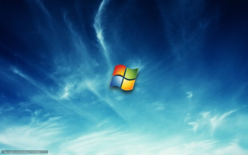 Windows logo on sky background