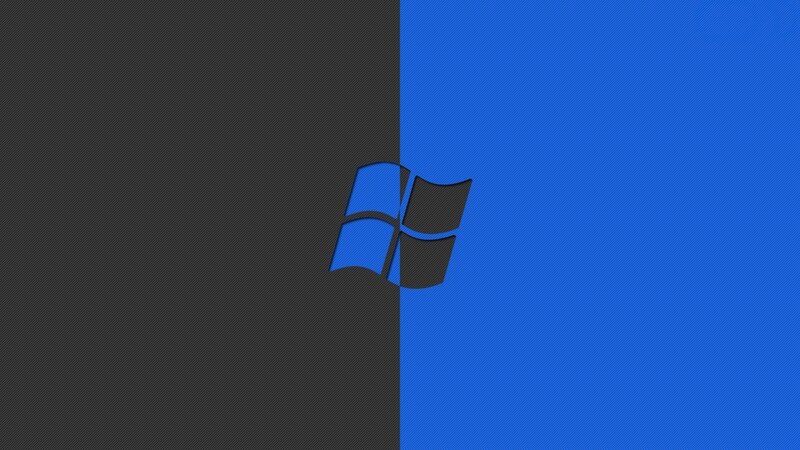 Windows Logo on Split Background