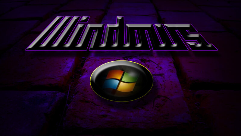 Windows Logo on Stone