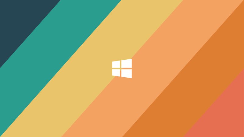 Windows Logo on Stripes
