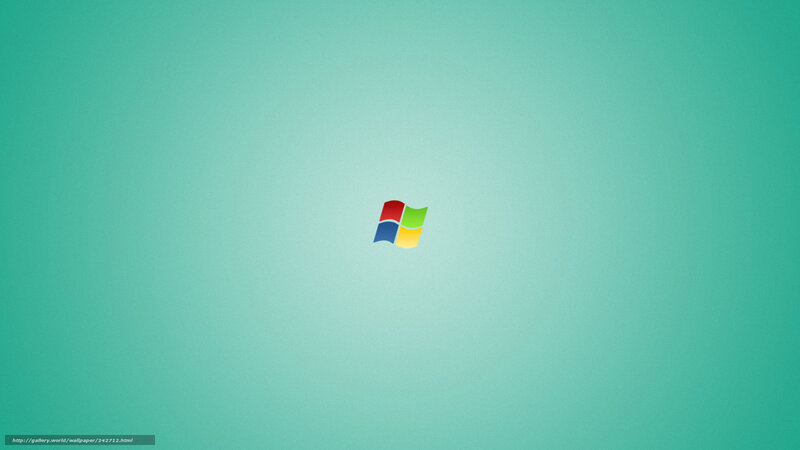 Windows logo on teal background