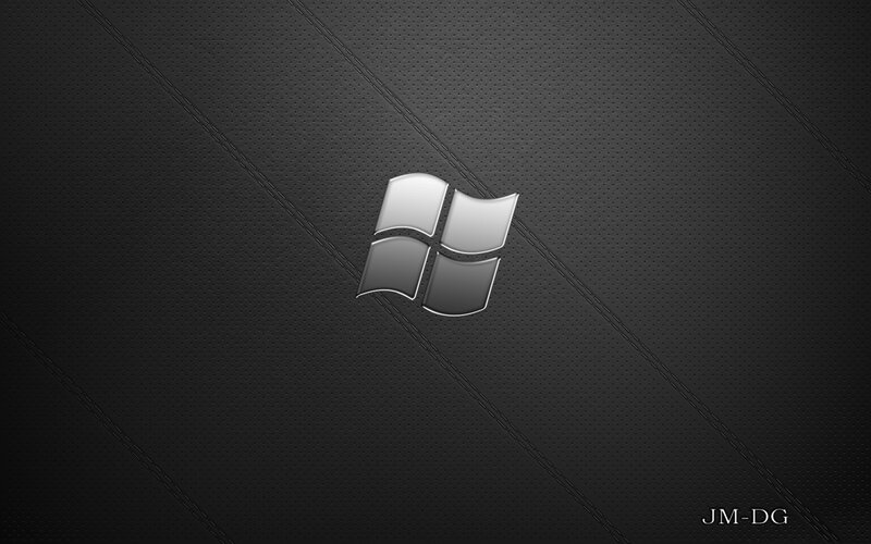 Windows Logo on Textured Background — Black, Minimalist, Digital Art