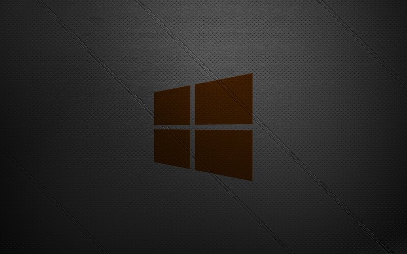 Windows Logo on Textured Background — Black
