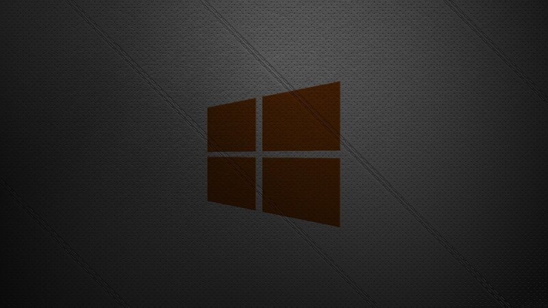 Windows Logo on Textured Surface — Black