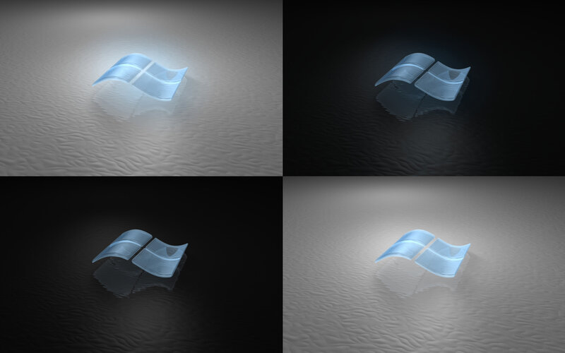 Windows logo on textured surface