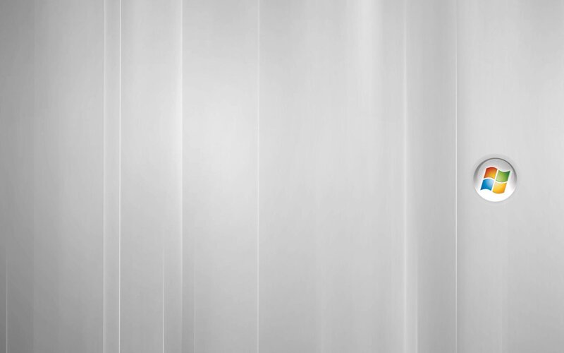 Windows Logo on Wall — White, Neutral