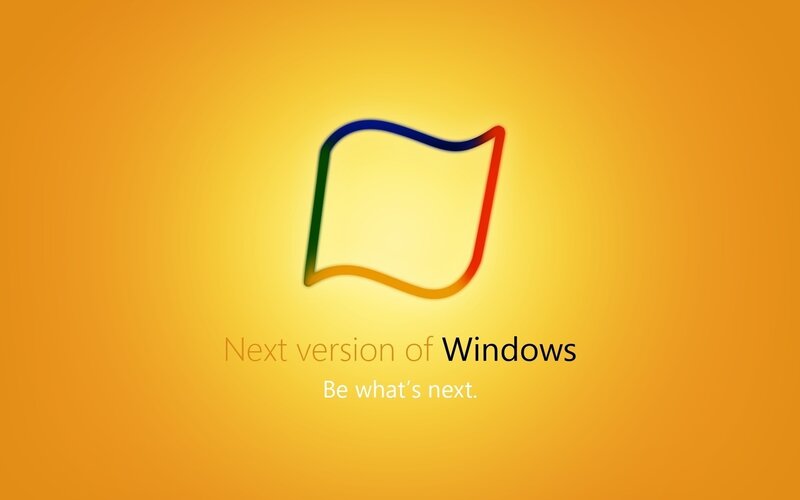 Windows Logo on Yellow — Neutral, Illustration
