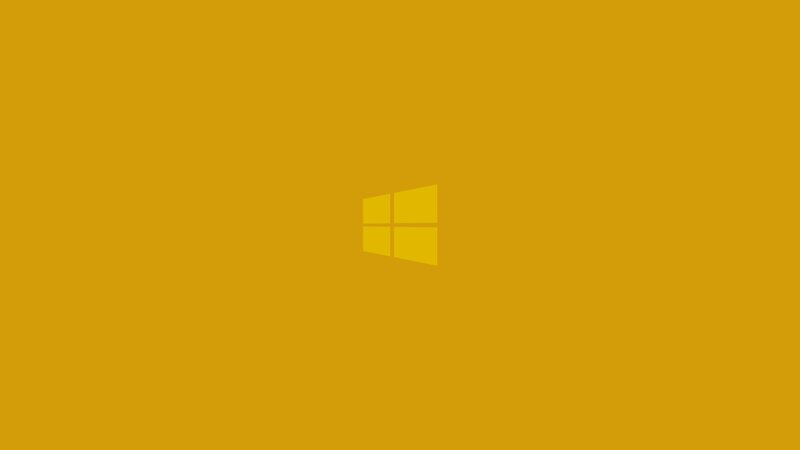 Windows Logo on Yellow — Neutral, Minimalist