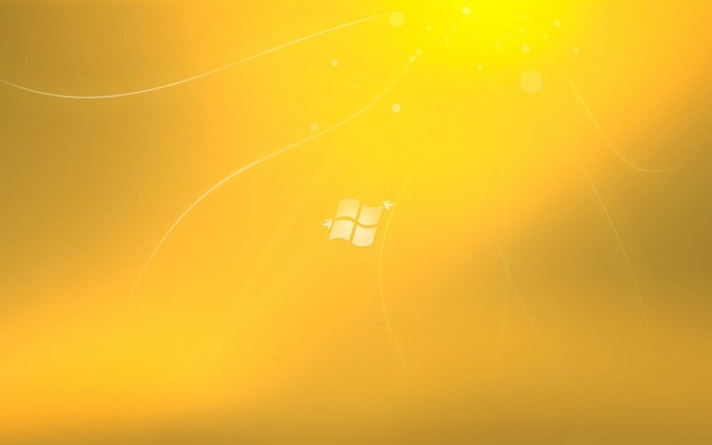 Windows Logo on Yellow — Serene