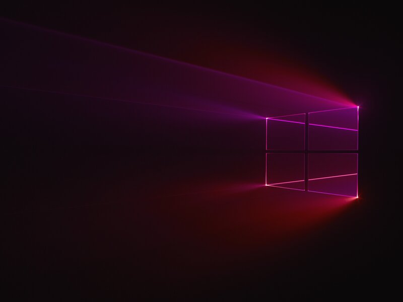 Windows Logo — Purple, Dramatic
