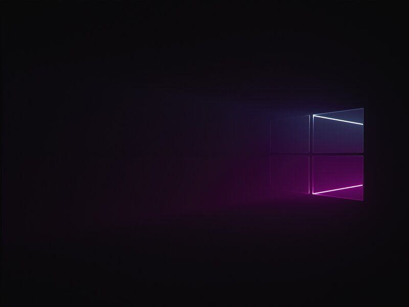 Windows Logo — Purple, Minimalist