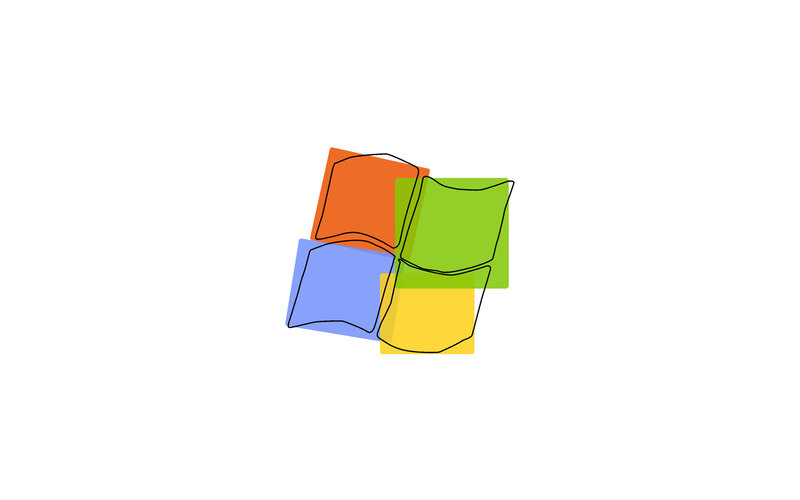 Windows logo sketch