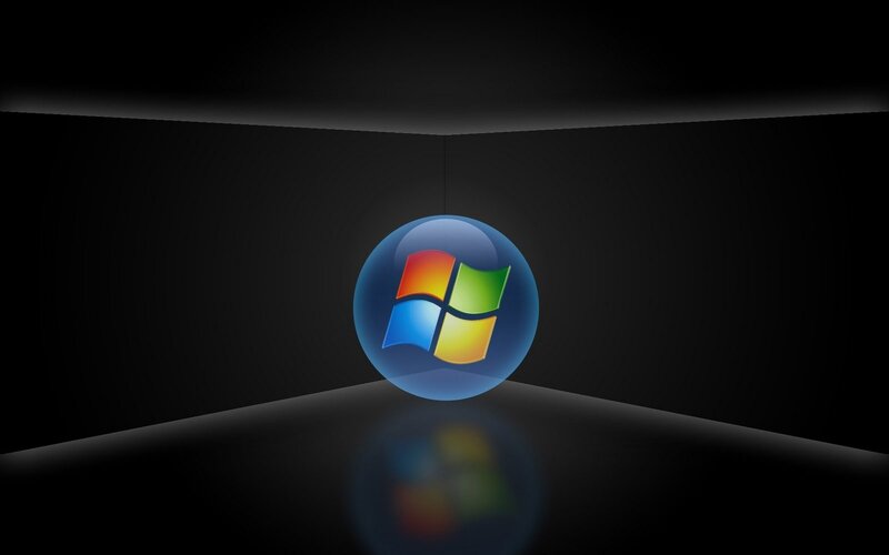 Windows Logo Sphere — Black