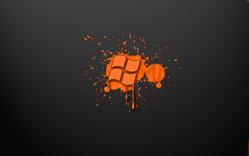 Windows Logo Splatter — Black