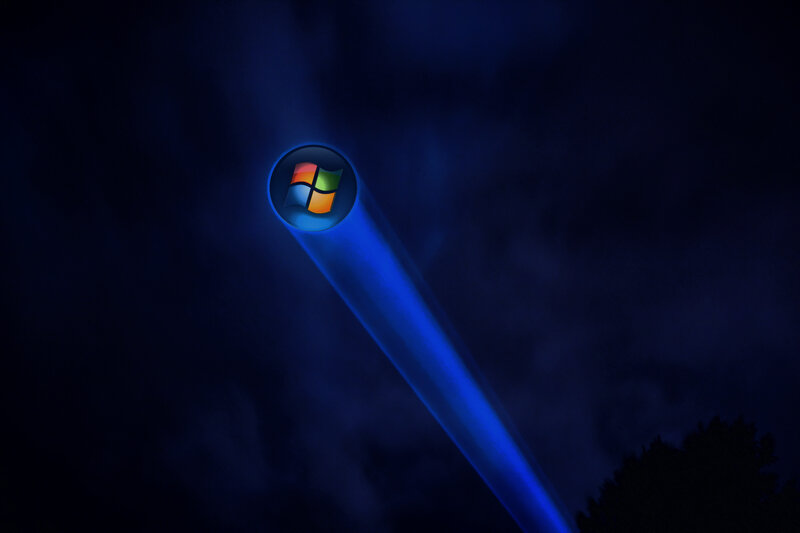 Windows logo spotlight