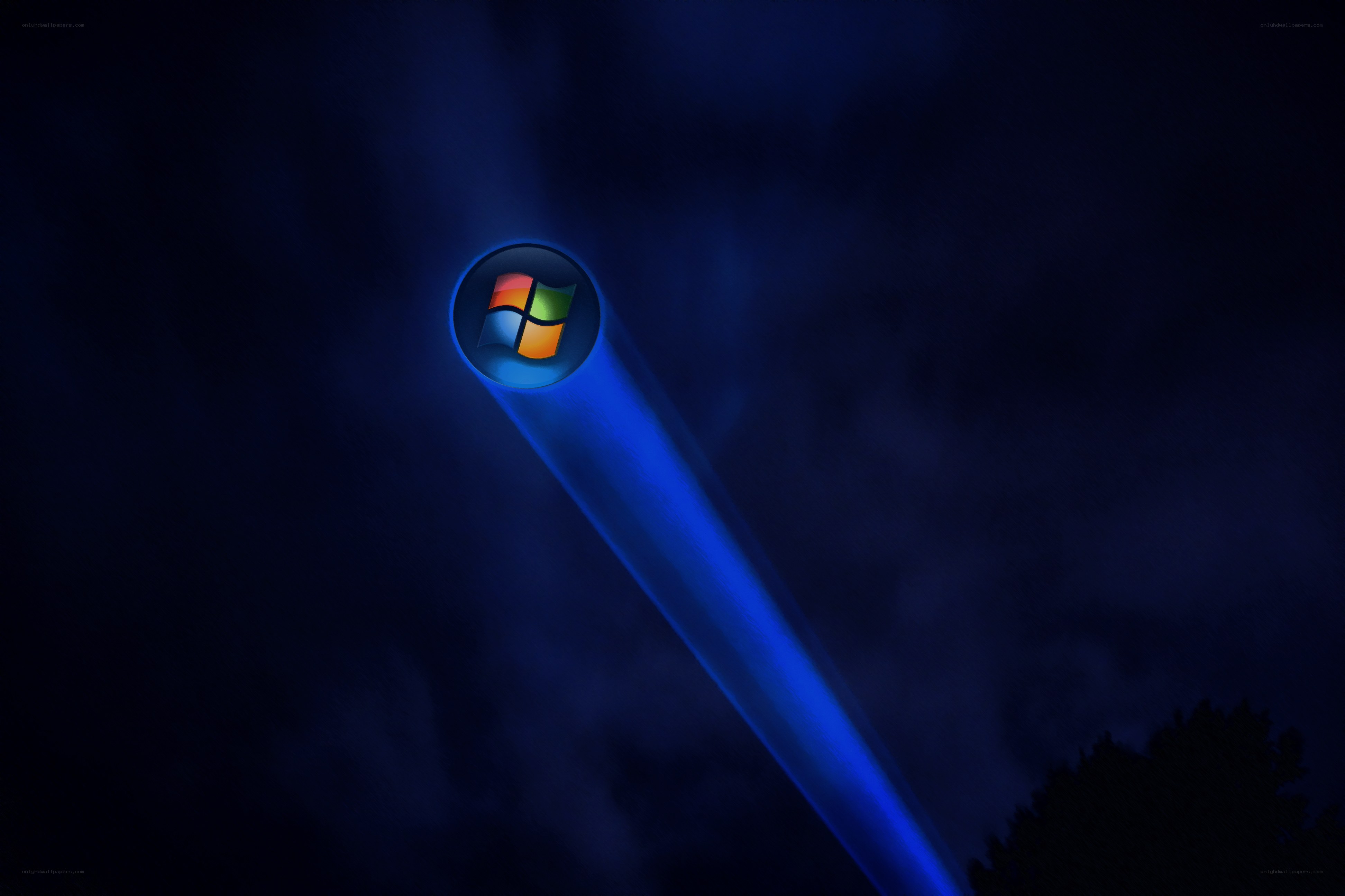 Windows logo spotlight