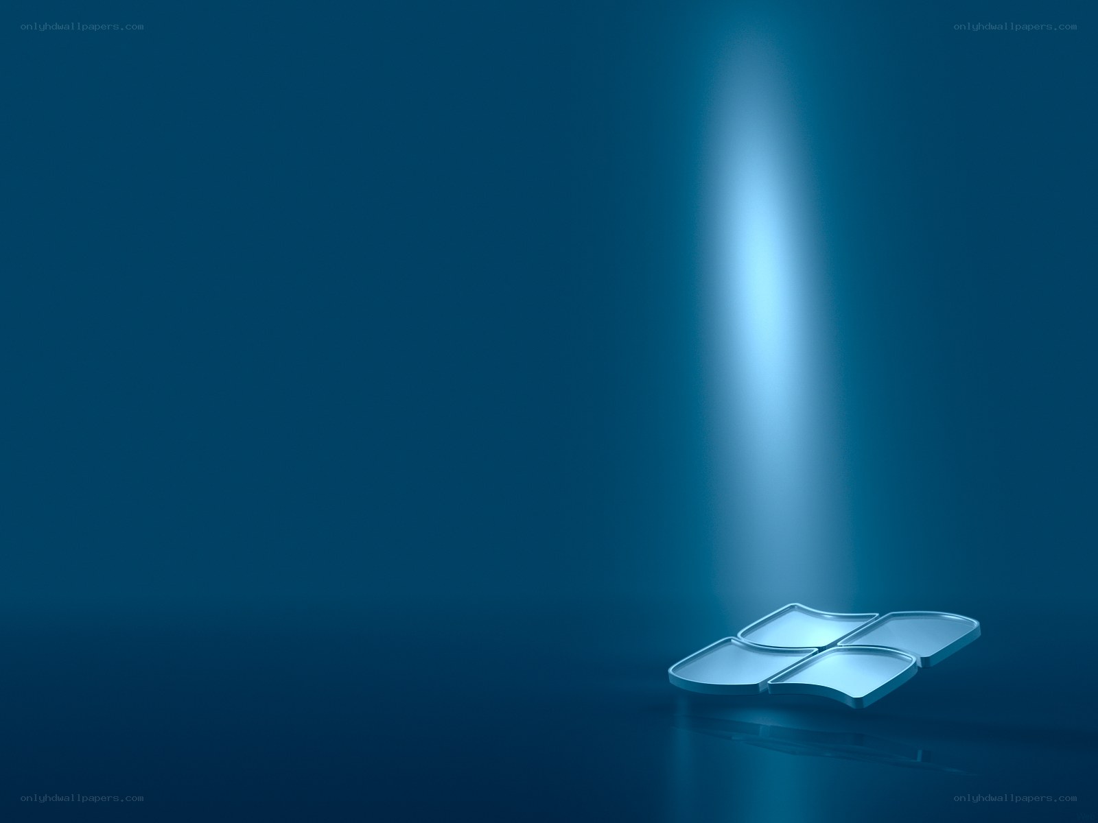 Windows logo under spotlight