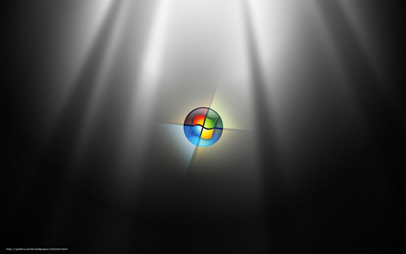 Windows logo under spotlight