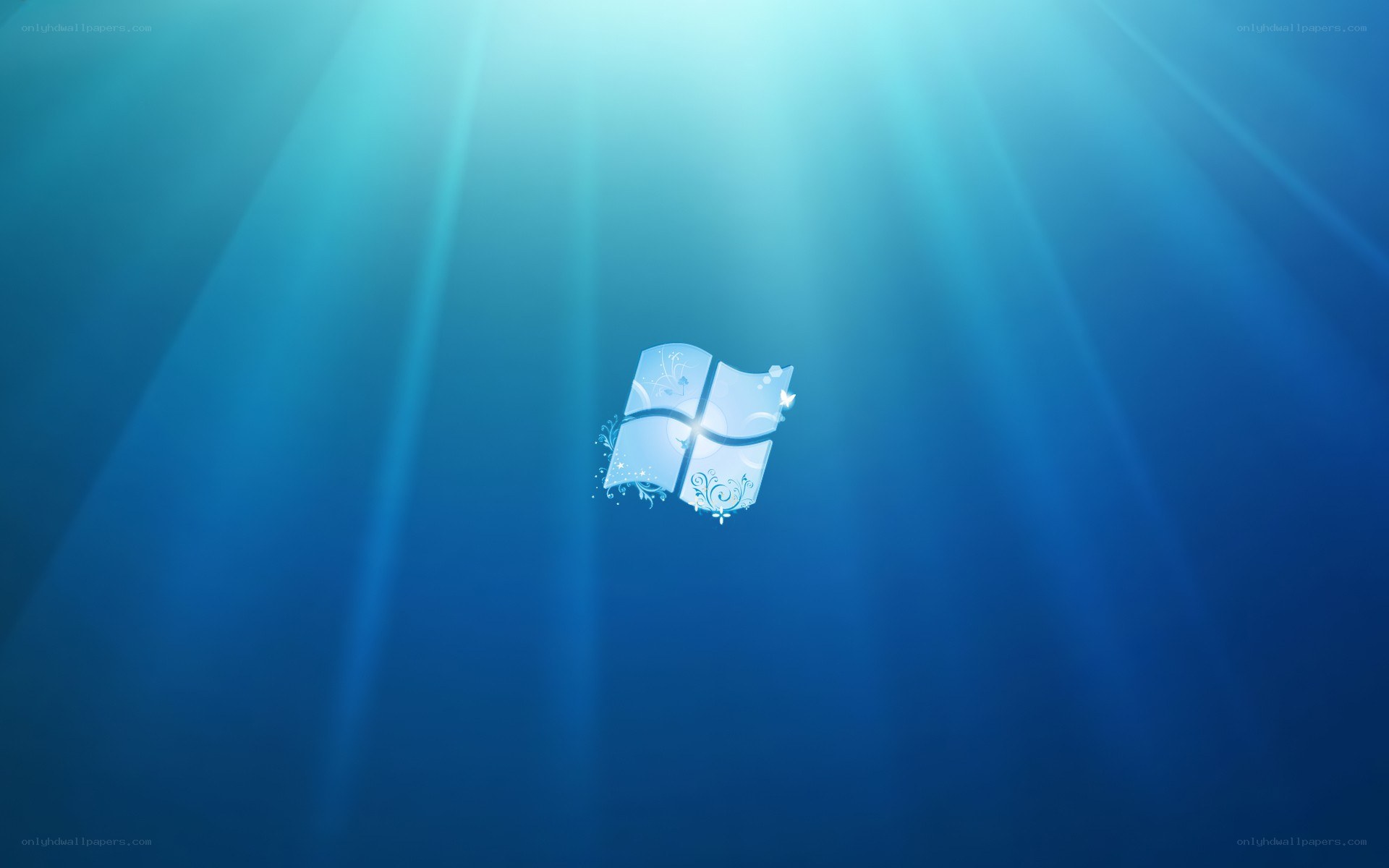 Windows logo underwater