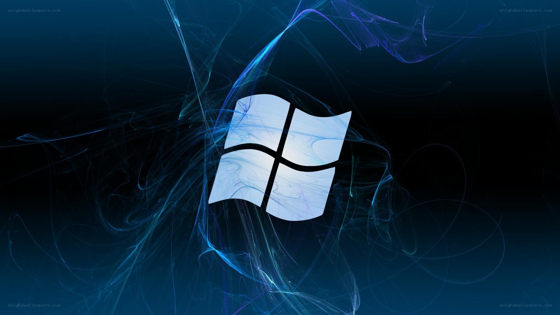 Windows logo with abstract background