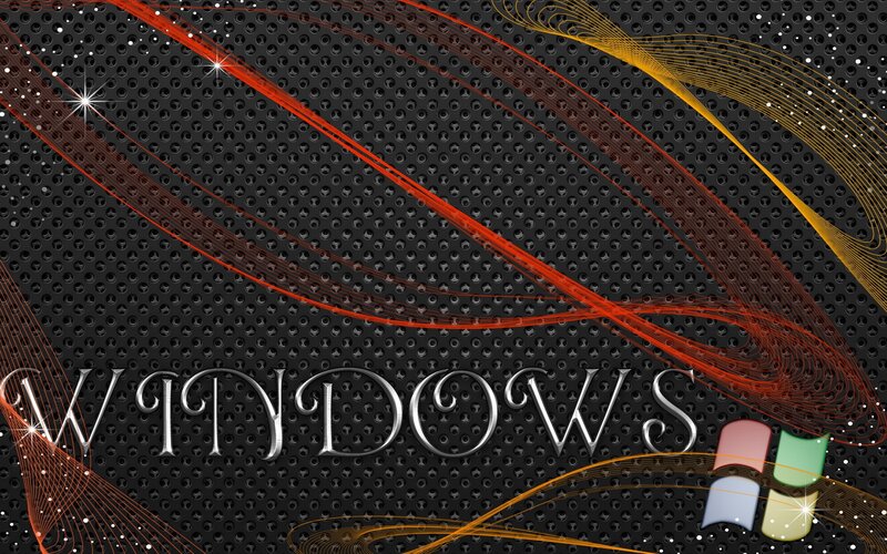 Windows logo with abstract design