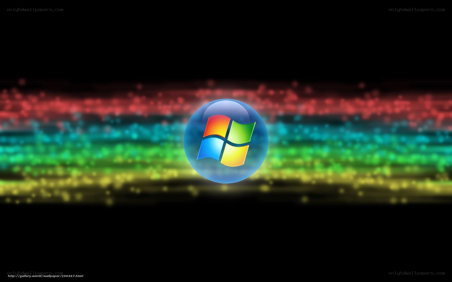 Windows logo with colorful background