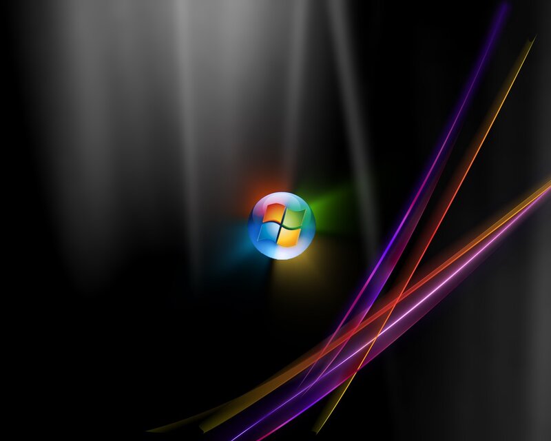Windows logo with colorful lines