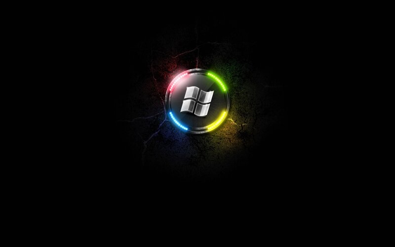 Windows logo with colorful ring