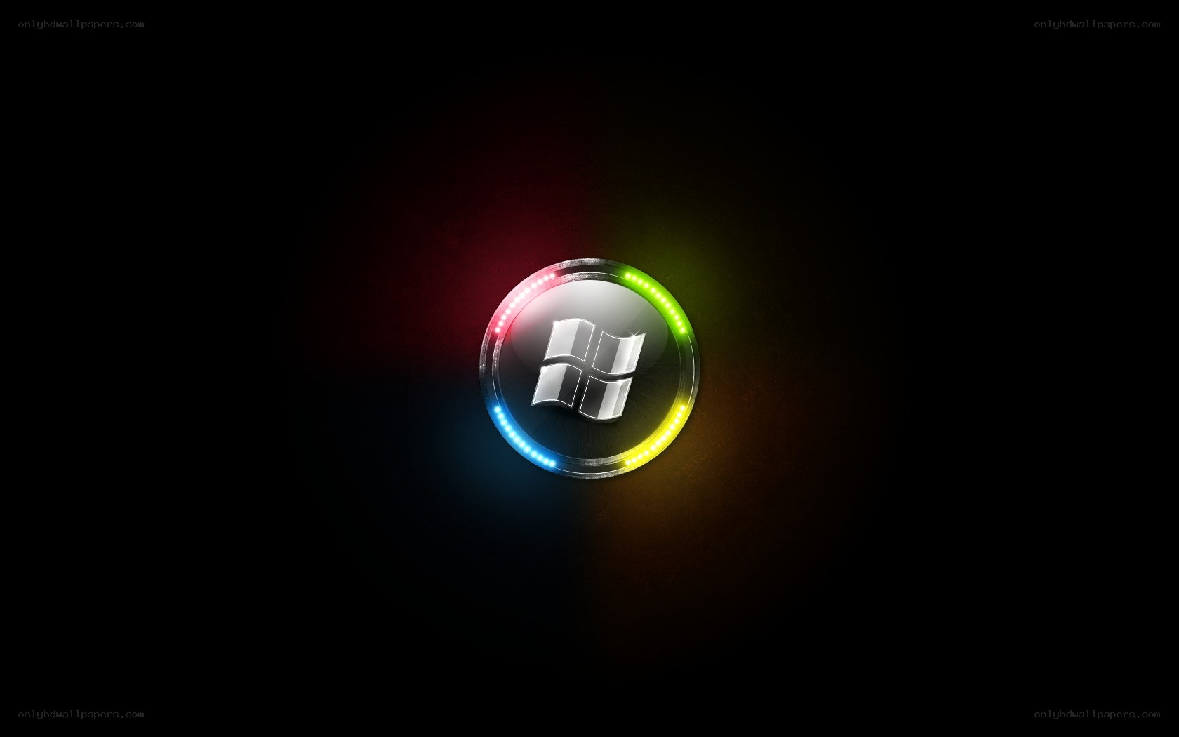 Windows logo with colorful ring