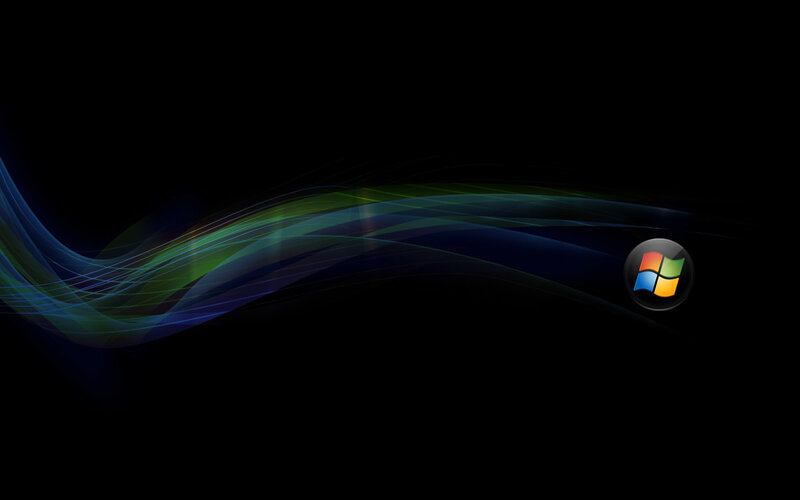 Windows logo with colorful waves