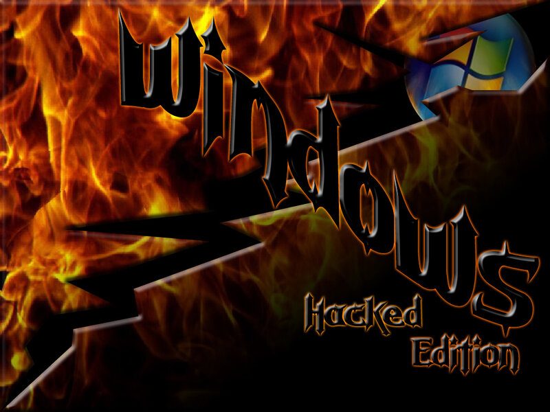 Windows Logo with Flames