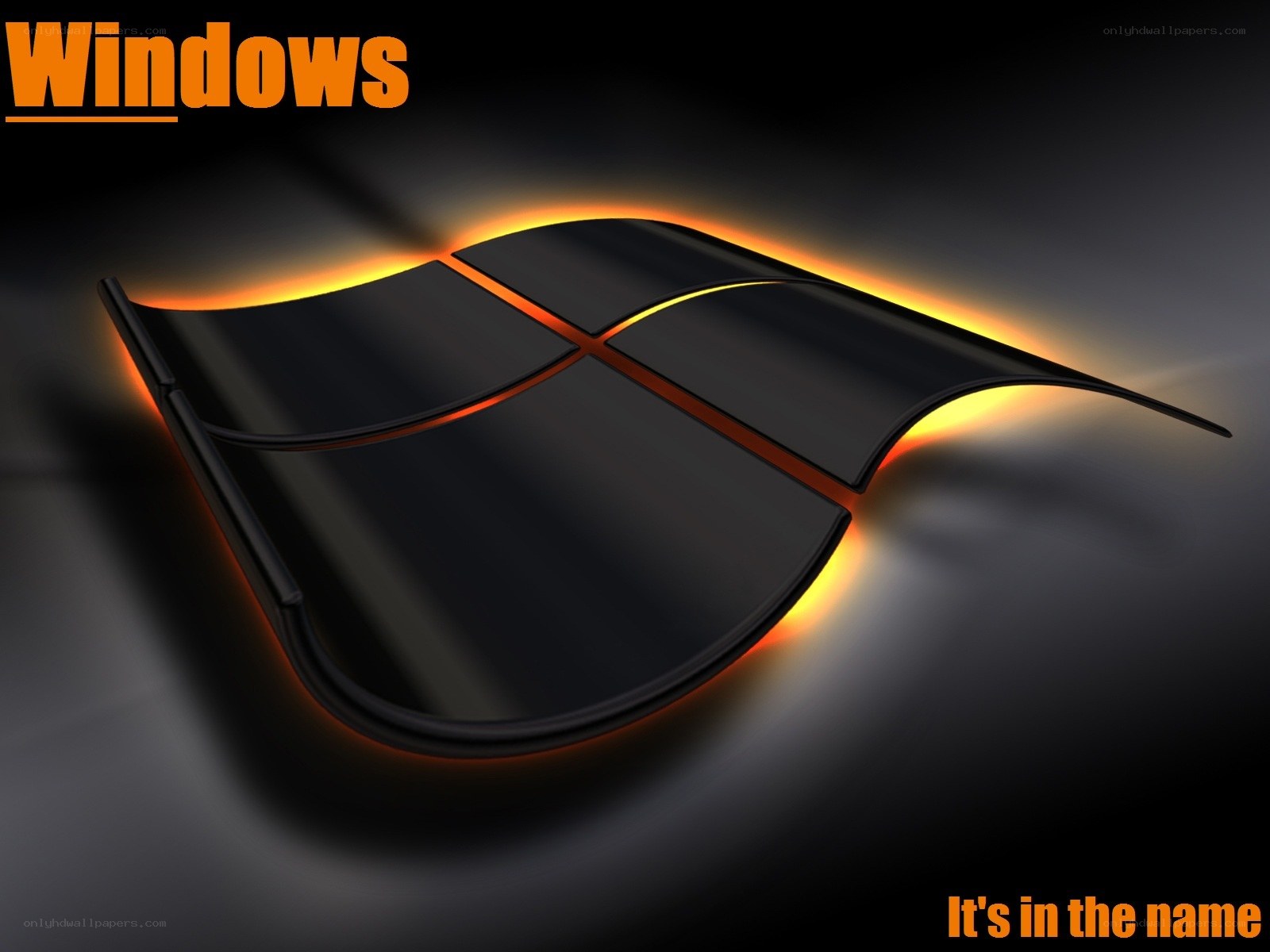 Windows logo with glowing effect